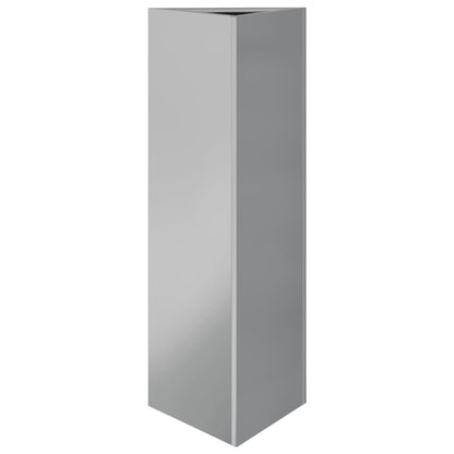 Plantenbakken 2 St Driehoek 30X26X75 Cm Gegalvaniseerd Staal