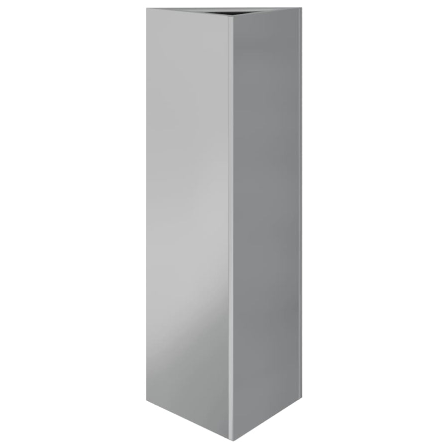 Plantenbakken 2 St Driehoek 30X26X75 Cm Gegalvaniseerd Staal