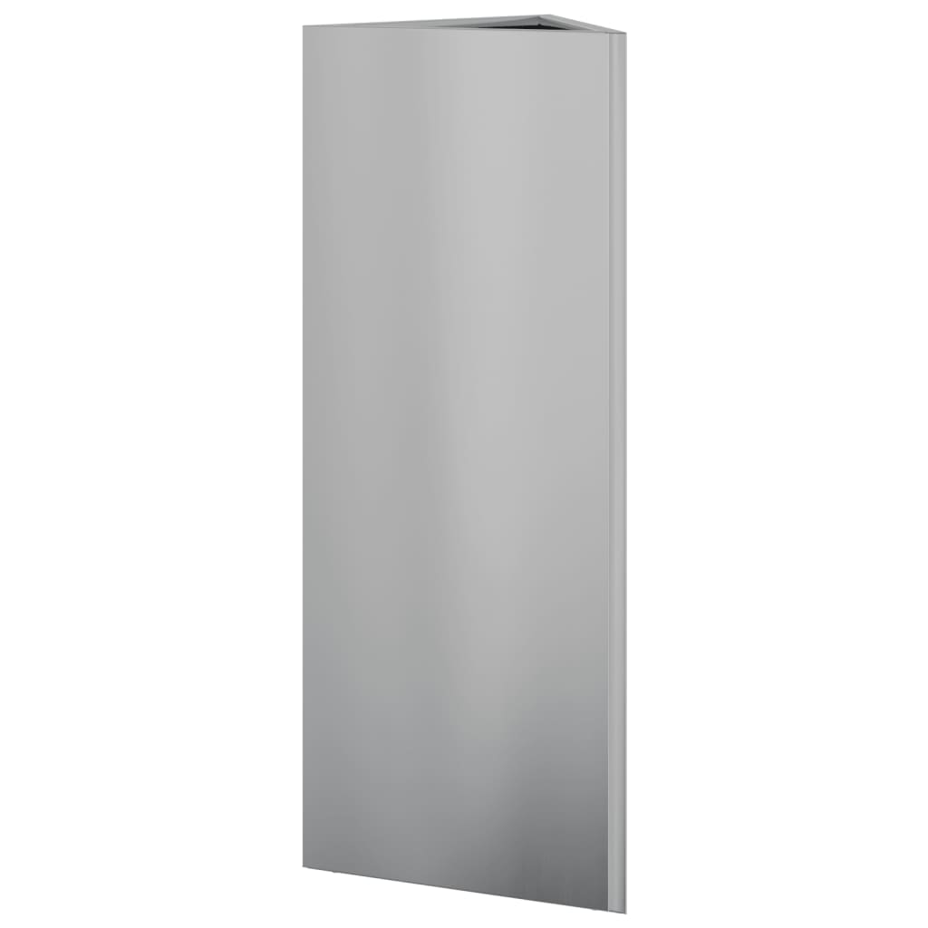 Plantenbakken 2 St Driehoek 30X26X75 Cm Gegalvaniseerd Staal