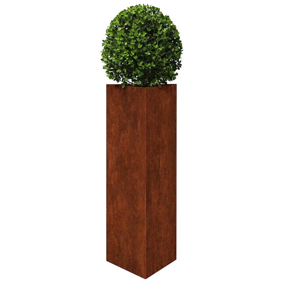 Plantenbakken 2 St Driehoekig 30X26X75 Cm Weervast Staal