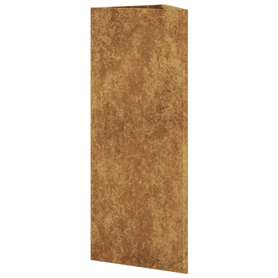 Plantenbakken 2 St Driehoekig 30X26X75 Cm Weervast Staal