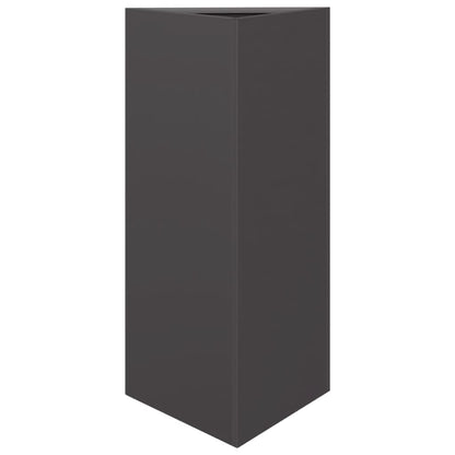 Plantenbak driehoek 40x34,5x70 cm staal zwart
