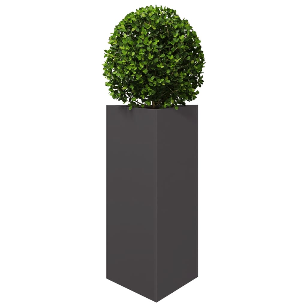 Plantenbak driehoek 40x34,5x70 cm staal zwart