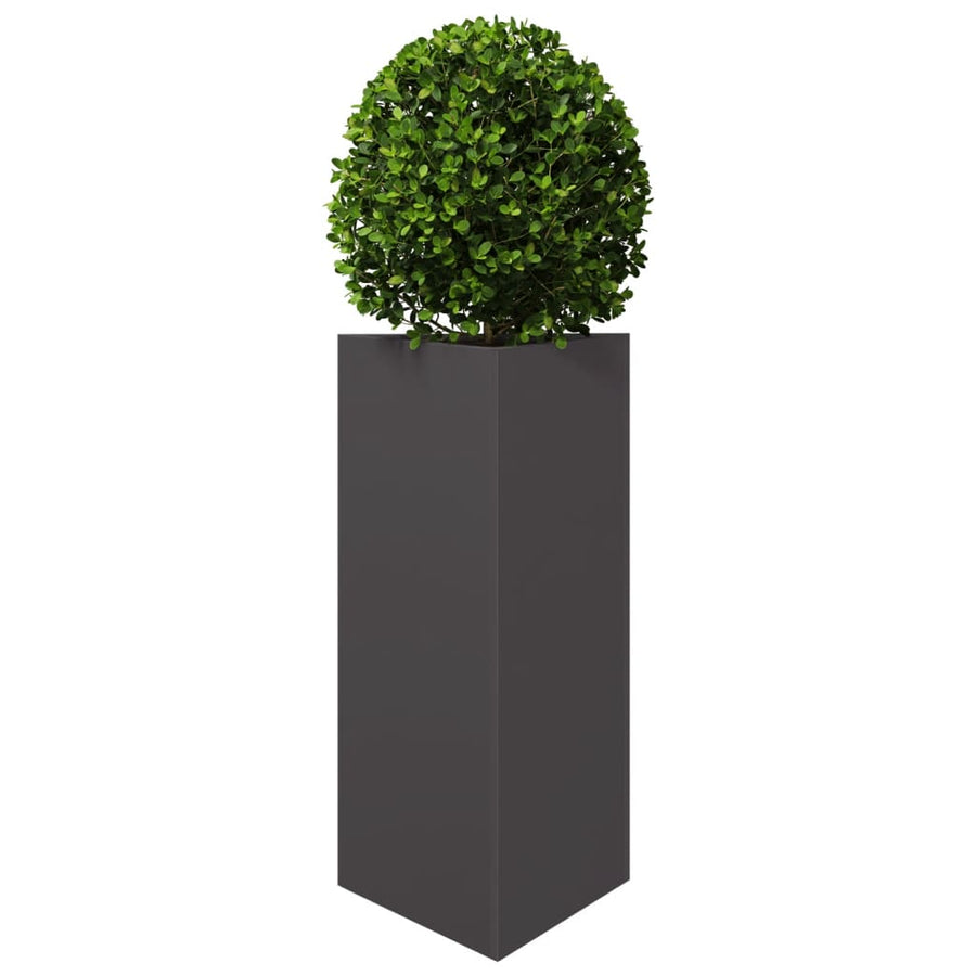 Plantenbak driehoek 40x34,5x70 cm staal zwart