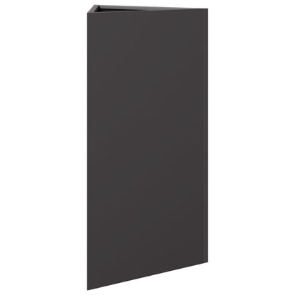Plantenbak driehoek 40x34,5x70 cm staal zwart