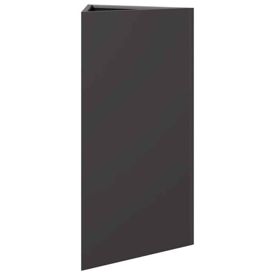Plantenbak driehoek 40x34,5x70 cm staal zwart