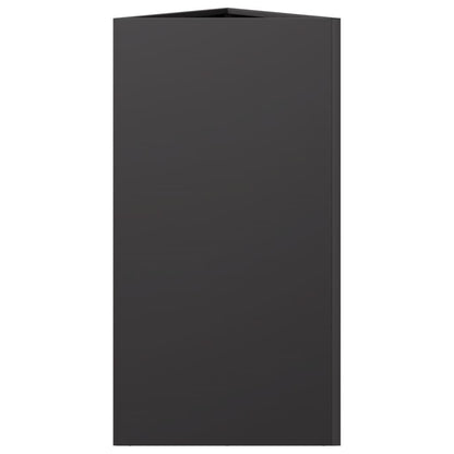Plantenbak driehoek 40x34,5x70 cm staal zwart