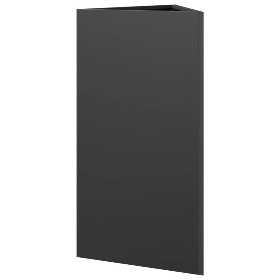 Plantenbak driehoek 40x34,5x70 cm staal zwart