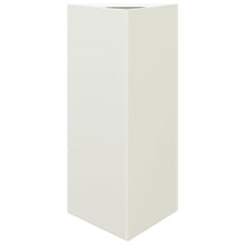 Plantenbak driehoek 40x34,5x70 cm staal wit