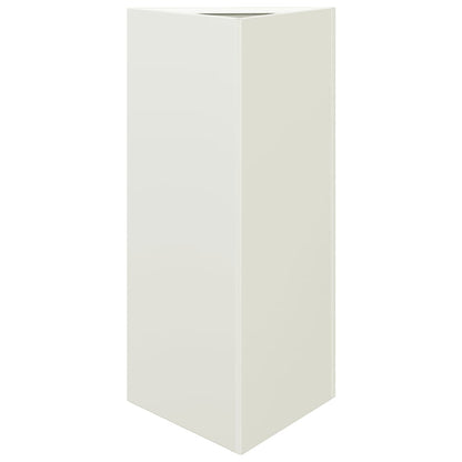 Plantenbak driehoek 40x34,5x70 cm staal wit