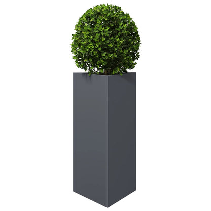 Plantenbak driehoek 40x34,5x70 cm staal antracietkleurig
