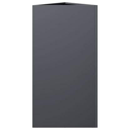 Plantenbak driehoek 40x34,5x70 cm staal antracietkleurig