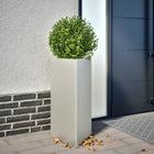 Planter triangular 40x34.5x70 cm stainless steel