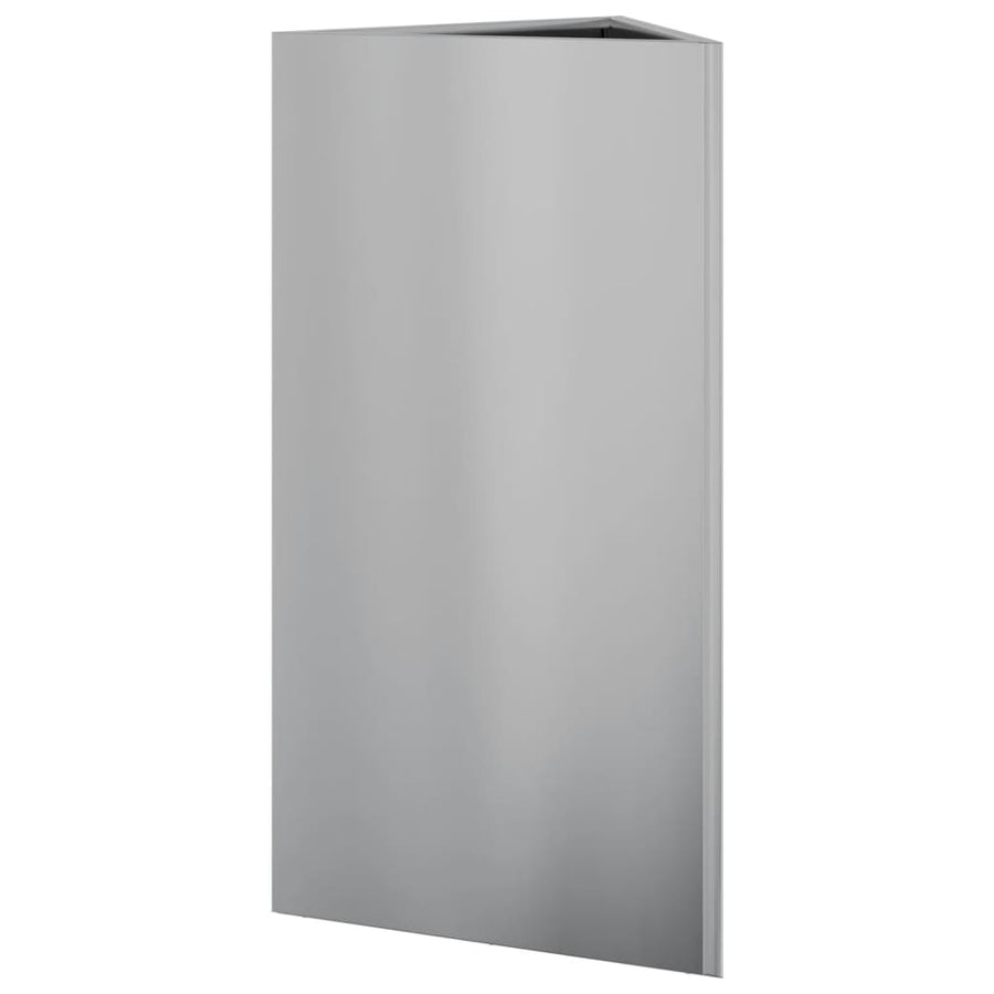 Plantenbak driehoek 40x34,5x70 cm gegalvaniseerd staal
