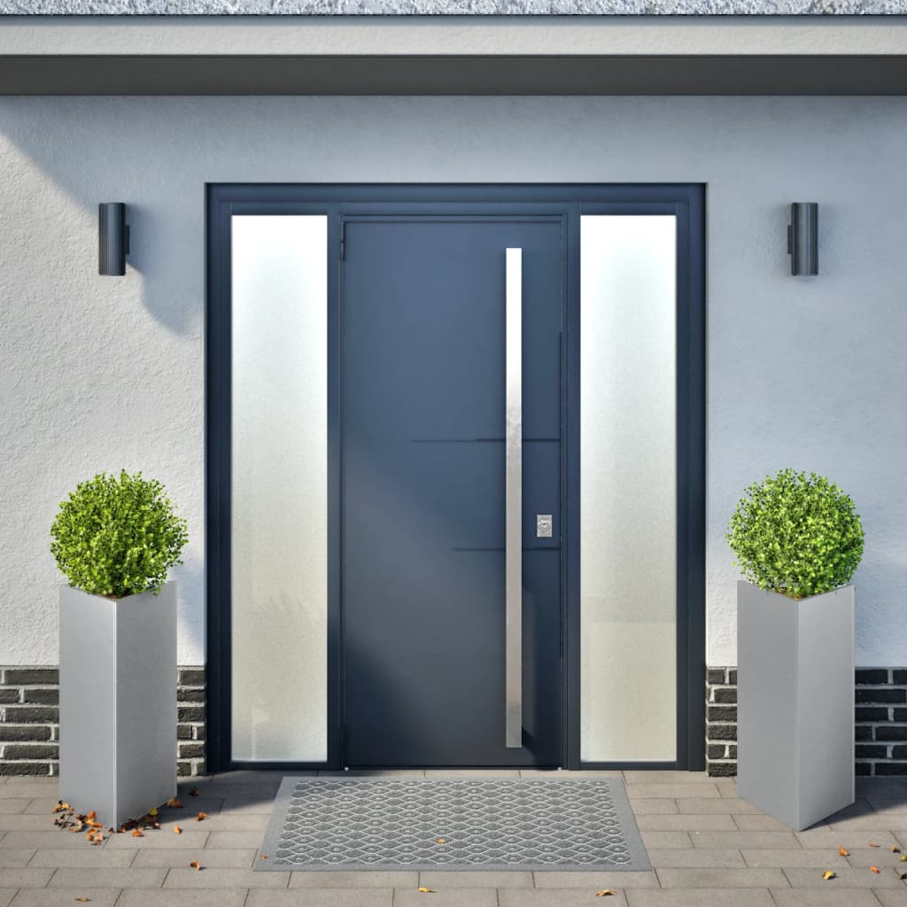 Plantenbakken 2 st driehoek 40x34,5x70 cm gegalvaniseerd staal