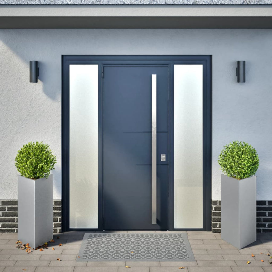 Plantenbakken 2 st driehoek 40x34,5x70 cm gegalvaniseerd staal
