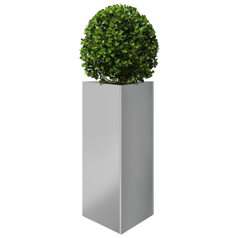 Plantenbakken 2 st driehoek 40x34,5x70 cm gegalvaniseerd staal