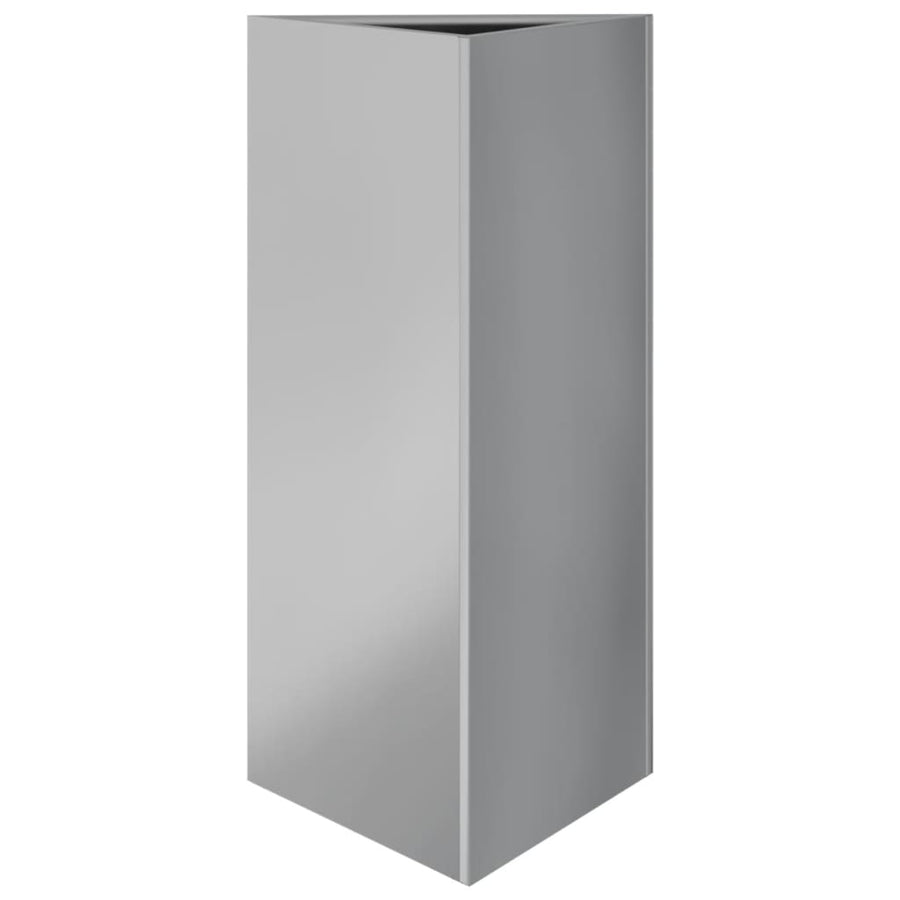 Plantenbakken 2 st driehoek 40x34,5x70 cm gegalvaniseerd staal
