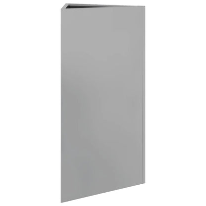 Plantenbakken 2 st driehoek 40x34,5x70 cm gegalvaniseerd staal