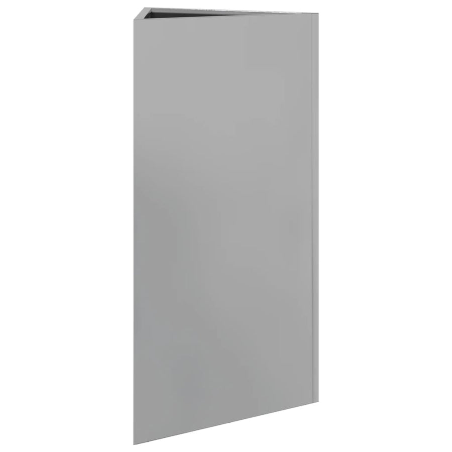 Plantenbakken 2 st driehoek 40x34,5x70 cm gegalvaniseerd staal