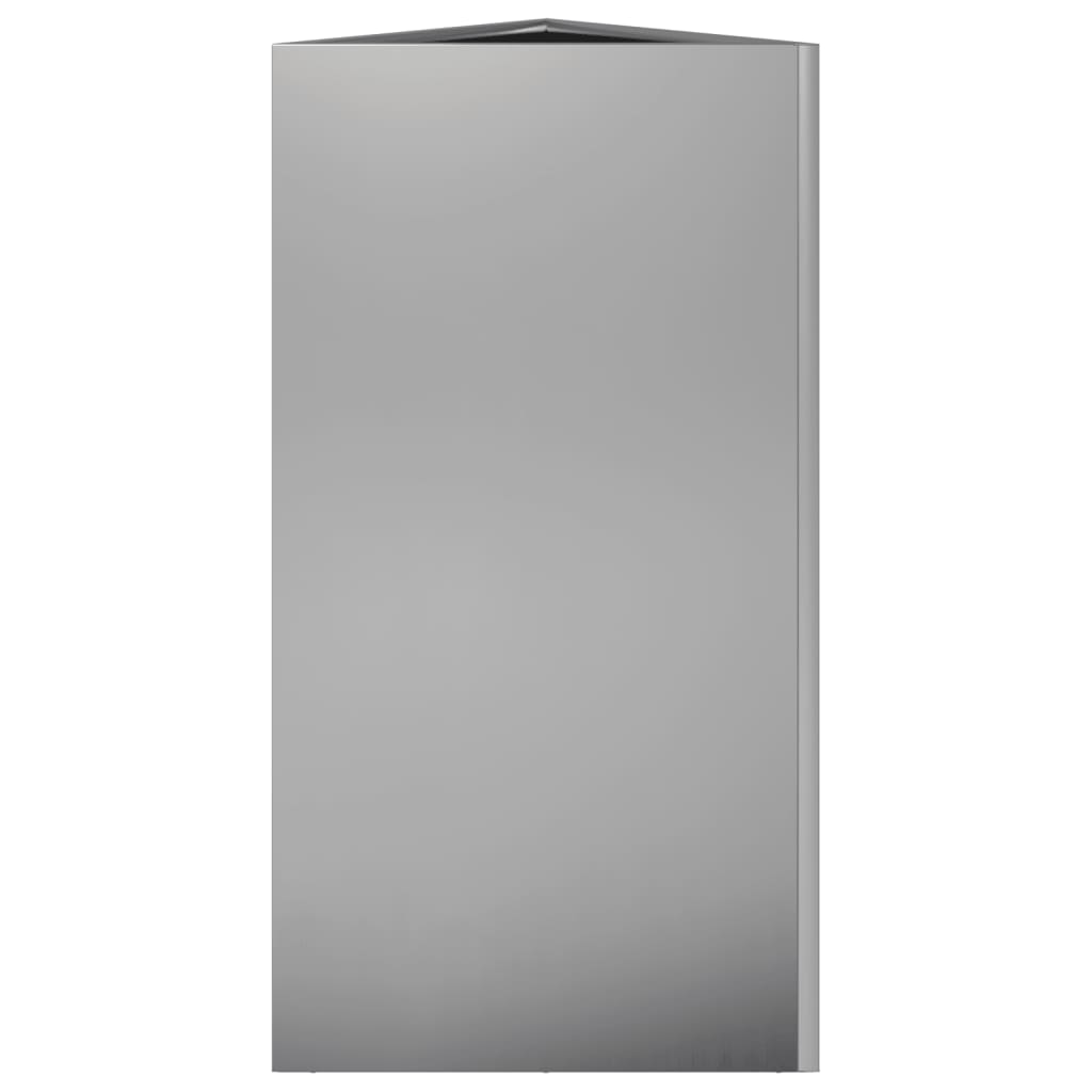 Plantenbakken 2 st driehoek 40x34,5x70 cm gegalvaniseerd staal