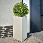 Plant containers 2 pc triangle 50x43x75 cm steel white