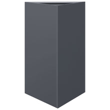 Plantenbak driehoek 50x43x75 cm staal antracietkleurig