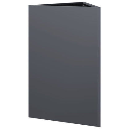 Plantenbak driehoek 50x43x75 cm staal antracietkleurig