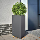 Planter triangle 50x43x75 cm steel anthracite