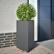 Plantenbak driehoek 50x43x75 cm staal antraciet