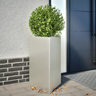 Planter triangle 50x43x75 cm stainless steel