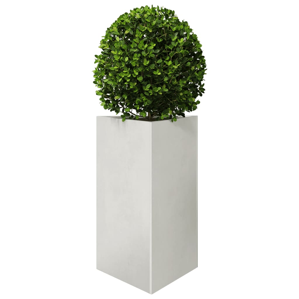 Plantenbakken 2 st driehoek 50x43x75 cm roestvrij staal