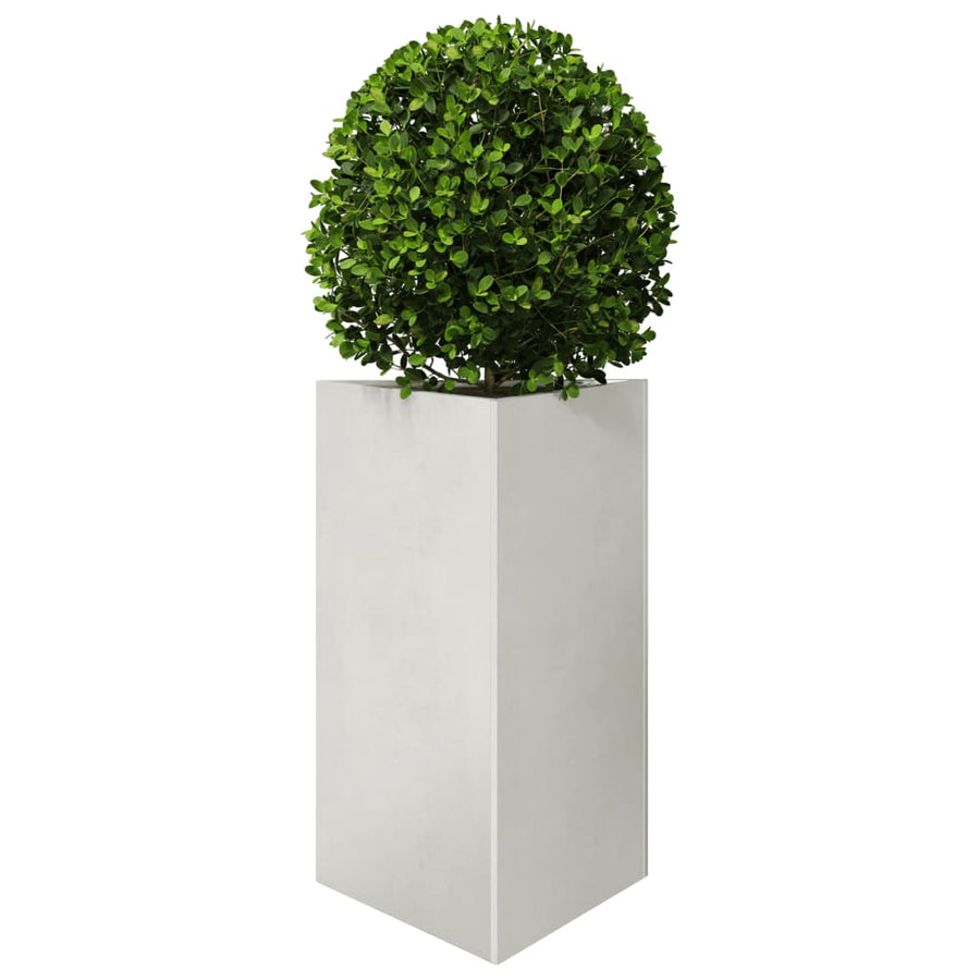 Plantenbakken 2 st driehoek 50x43x75 cm roestvrij staal