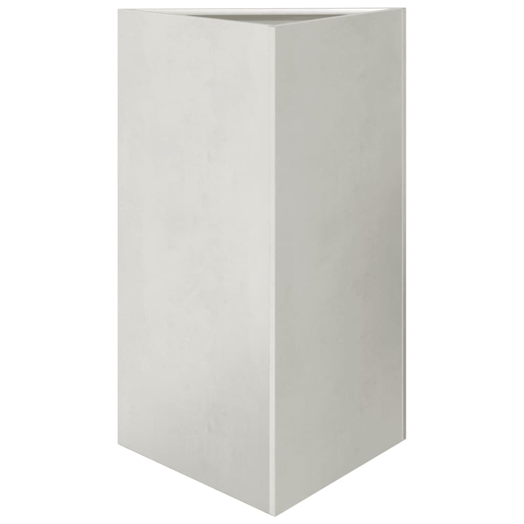 Plantenbakken 2 st driehoek 50x43x75 cm roestvrij staal