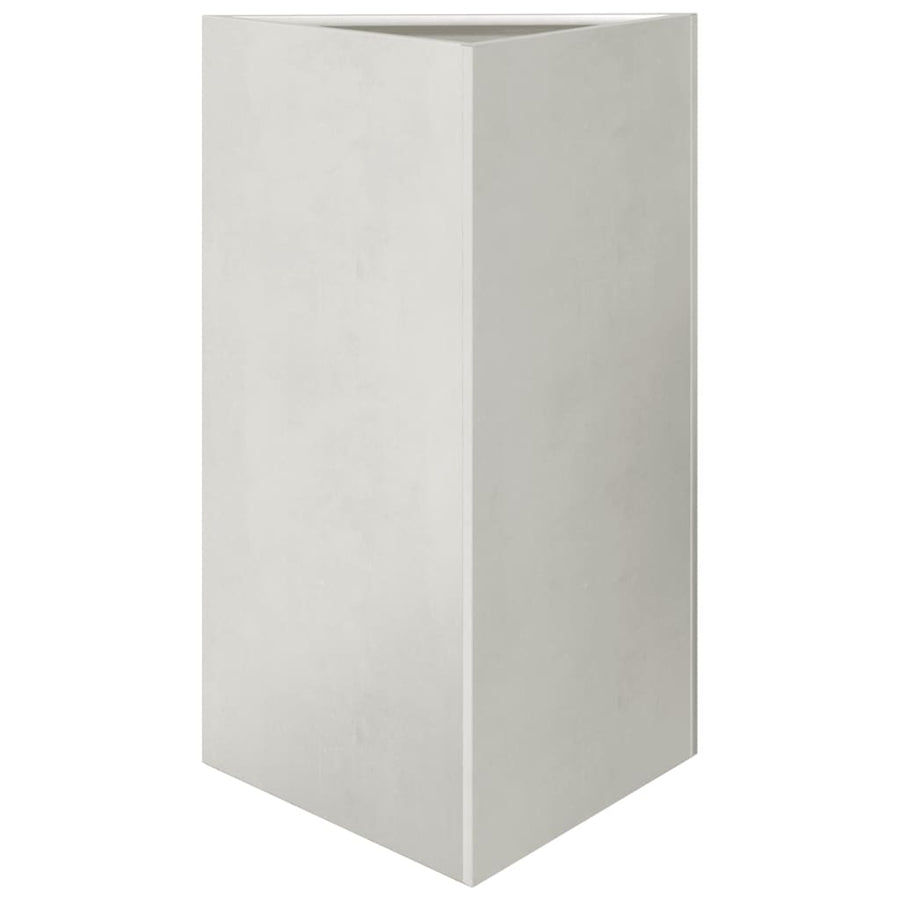 Plantenbakken 2 st driehoek 50x43x75 cm roestvrij staal