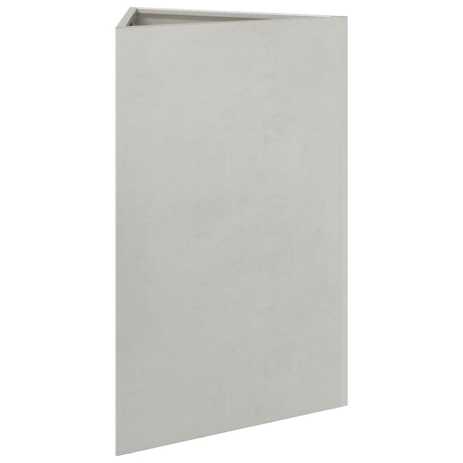 Plantenbakken 2 st driehoek 50x43x75 cm roestvrij staal