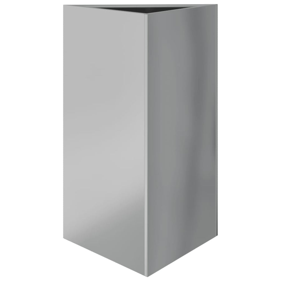 Plantenbak driehoek 50x43x75 cm gegalvaniseerd staal
