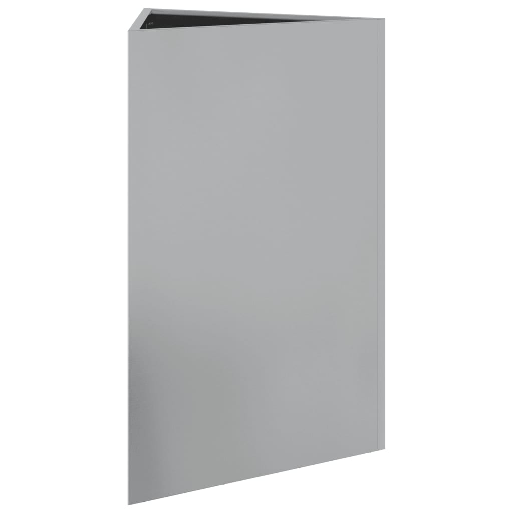 Plantenbak driehoek 50x43x75 cm gegalvaniseerd staal