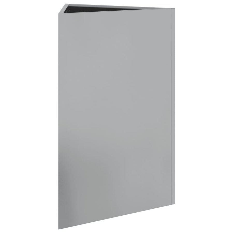 Plantenbak driehoek 50x43x75 cm gegalvaniseerd staal
