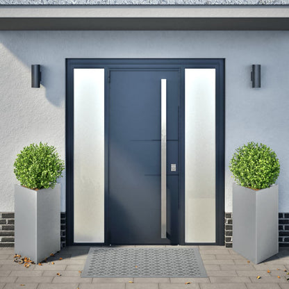 Plantenbakken 2 st driehoek 50x43x75 cm gegalvaniseerd staal