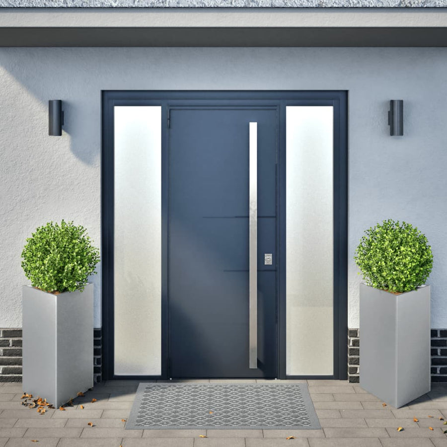 Plantenbakken 2 st driehoek 50x43x75 cm gegalvaniseerd staal