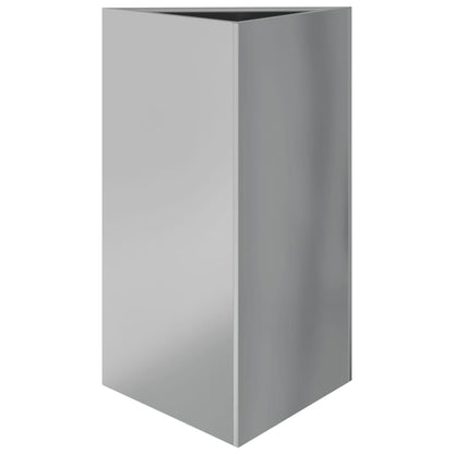 Plantenbakken 2 st driehoek 50x43x75 cm gegalvaniseerd staal