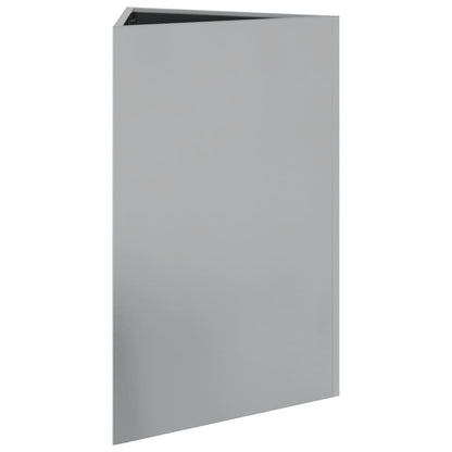Plantenbakken 2 st driehoek 50x43x75 cm gegalvaniseerd staal