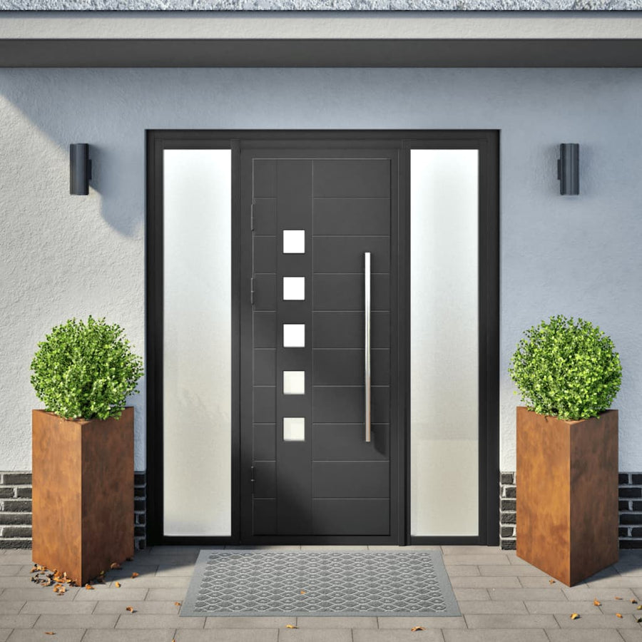 Plantenbakken 2 st driehoek 50x43x75 cm cortenstaal