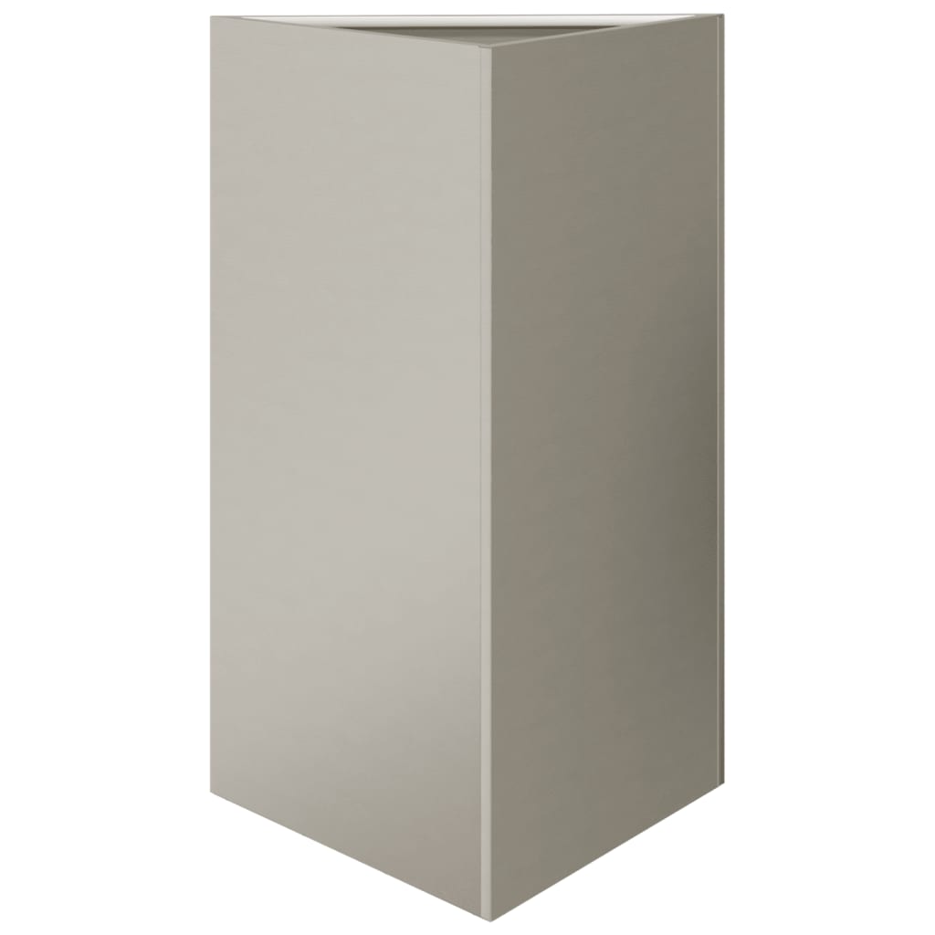 Plantenbakken 2 st driehoek 50x43x75 cm cortenstaal