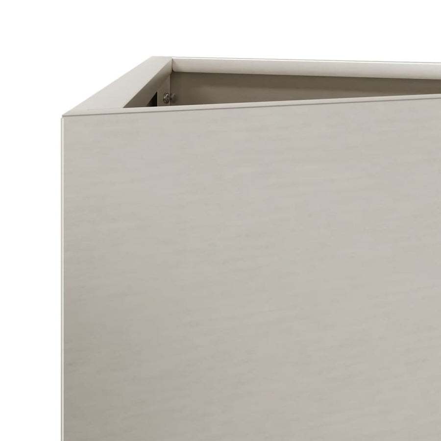 Plantenbakken 2 st driehoek 50x43x75 cm cortenstaal