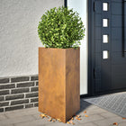 Planters 2 pcs Triangular 50x43x75 cm weather-resistant steel