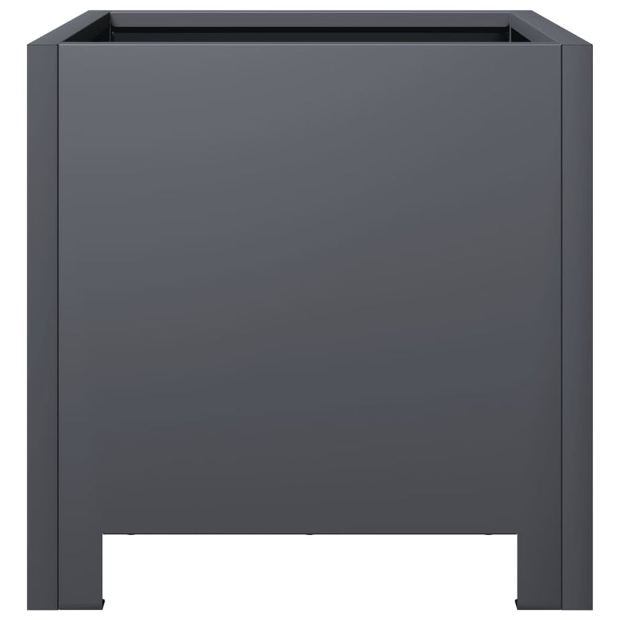 Plantenbak 30x30x30 cm staal antracietkleurig
