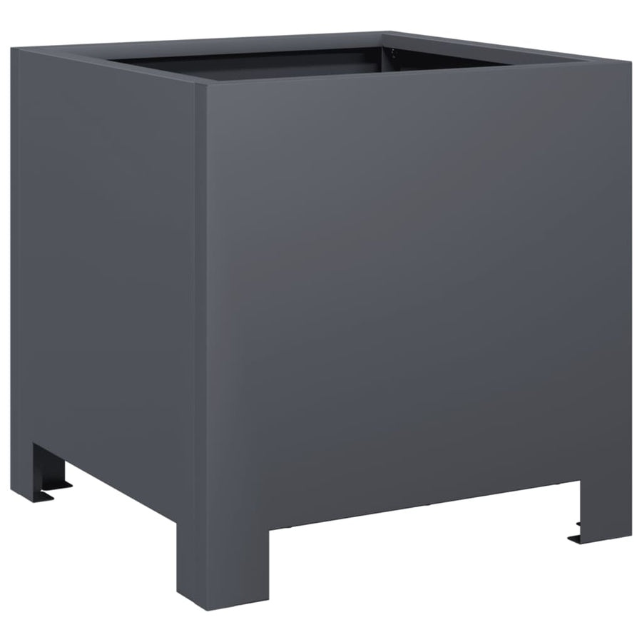 Plantenbak 30x30x30 cm staal antracietkleurig