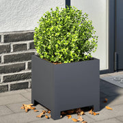 Plantenbak 30x30x30 cm staal antraciet
